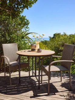 HOVVIGTable de jardin HOVVIG Ø90xL18/90 naturel
