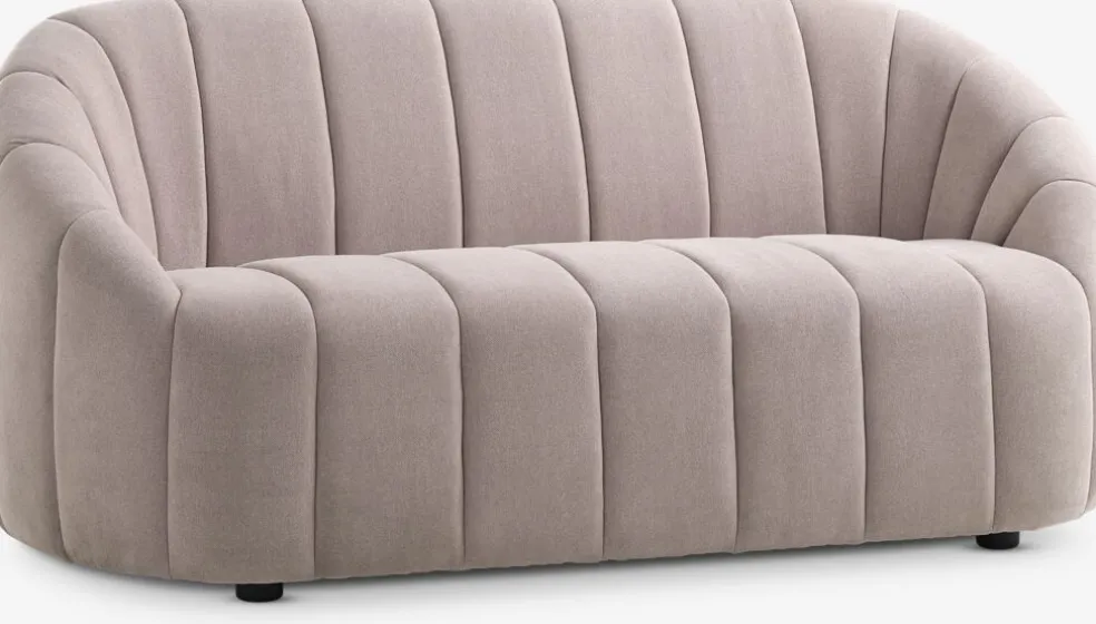 HUNDIGECanapé HUNDIGE 2 places tissu beige