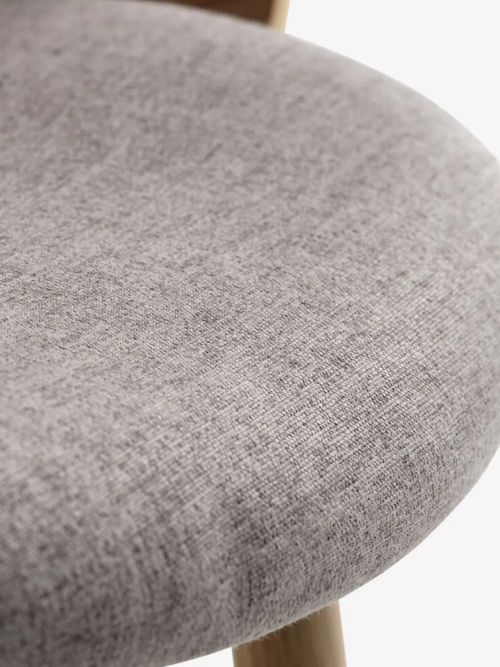 HVIDOVREChaise HVIDOVRE coloris chêne clair/tissu gris clair