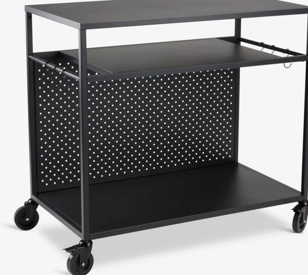 INDSLEVDesserte barbecue INDSLEV l50xL90 noir