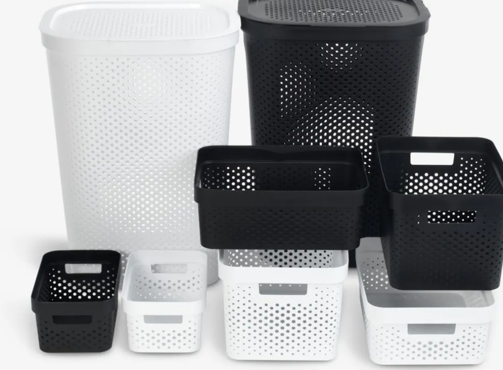 INFINITYPanier à linge INFINITY plastique blanc