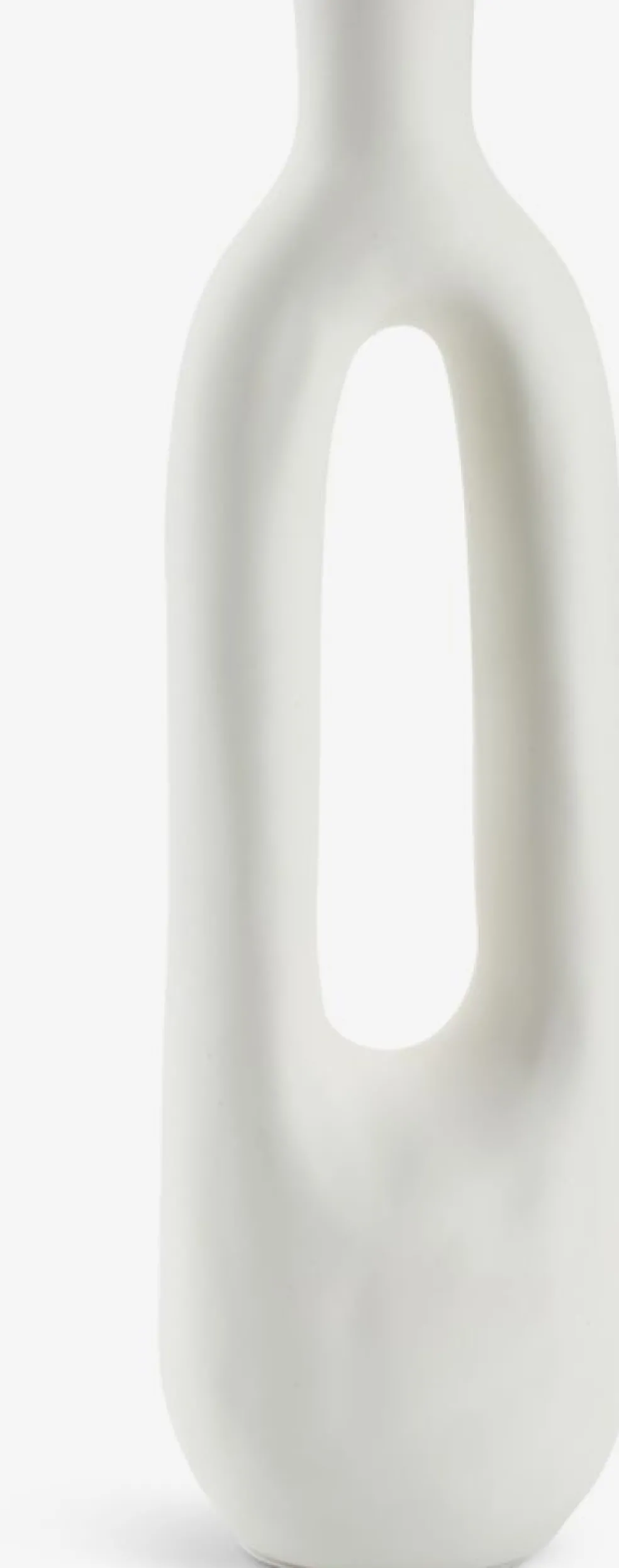 INGEMARVase INGEMAR l10xL8xH34cm blanc