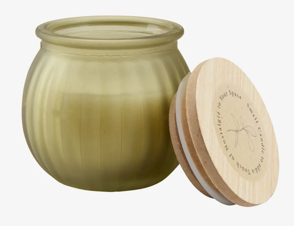 JARLEBougie JARLE Ø6xH6cm a/couvercle ass.