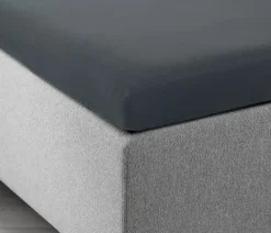 JASMINGoldDrap-housse Jersey Surmatelas JASMIN 160x200x6-10 gris