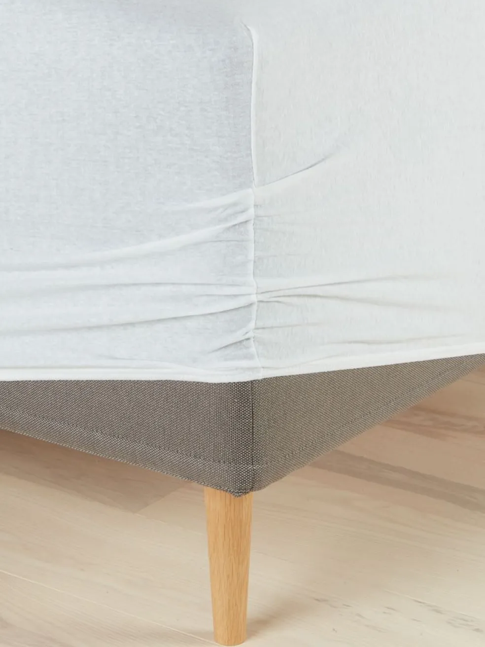 JENNYPlusDrap-housse Jersey JENNY 90x200x35 blanc