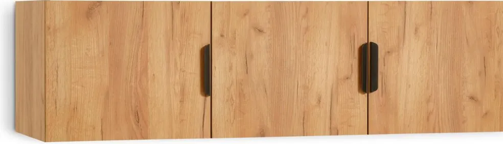 JENSLEVMeuble haut JENSLEV 144x40 3 portes coloris chêne naturel