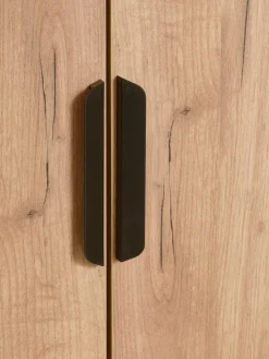 JENSLEVMeuble haut JENSLEV 144x40 3 portes coloris chêne naturel