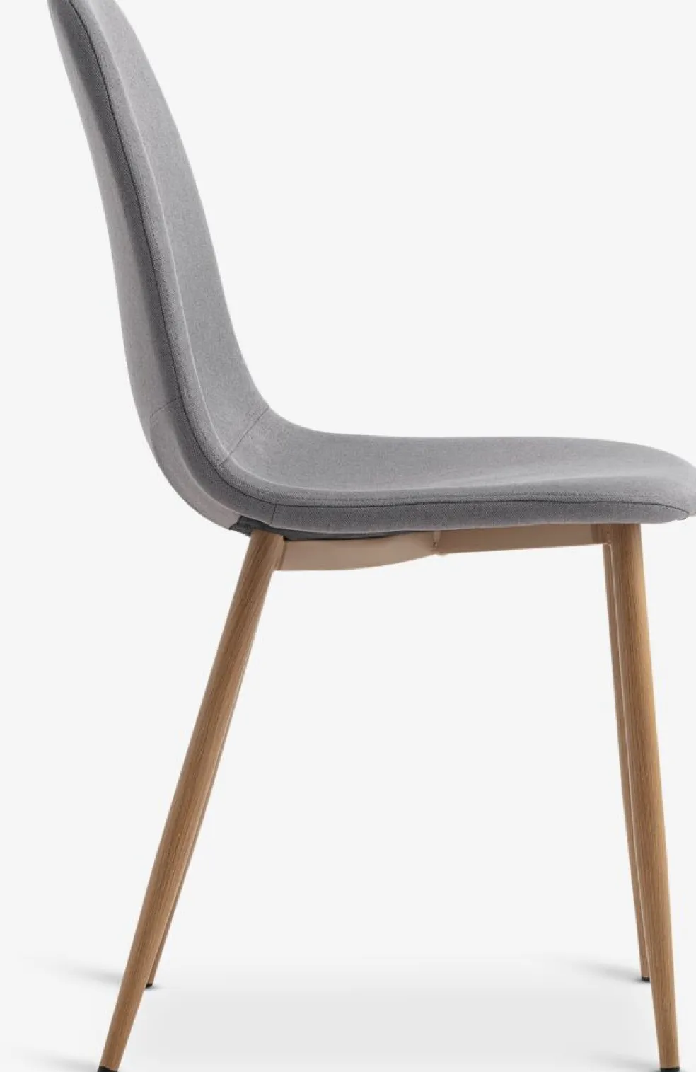 JONSTRUPChaise JONSTRUP tissu gris/coloris chêne naturel