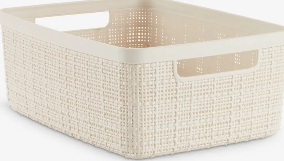 JUTEPanier JUTE 4,5L plastique blanc cassé