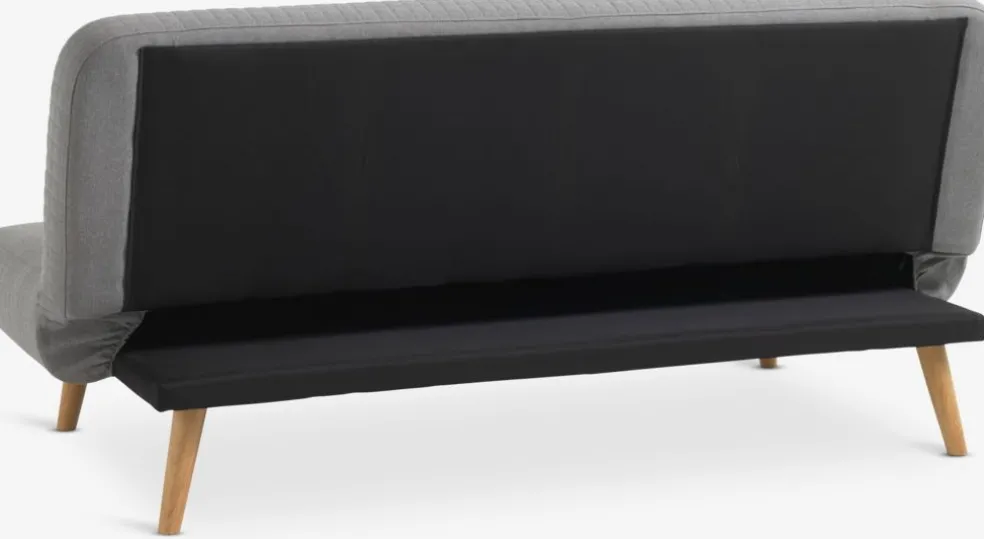 JUVRECanapé convertible JUVRE tissu gris clair/naturel