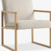 KALUNDBORGFauteuil KALUNDBORG tissu sable/chêne naturel