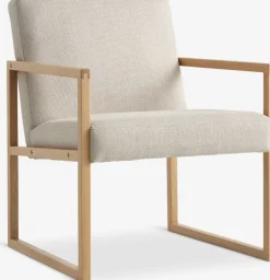 KALUNDBORGFauteuil KALUNDBORG tissu sable/chêne naturel
