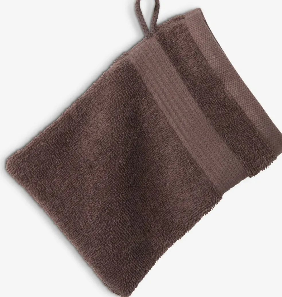 KARLSTADGoldGant de toilette KARLSTAD 15x21 brun foncé KRONBORG
