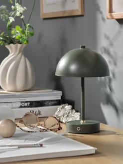 KENTLampe à piles KENT Ø16xH25cm vert tactile a/minuterie