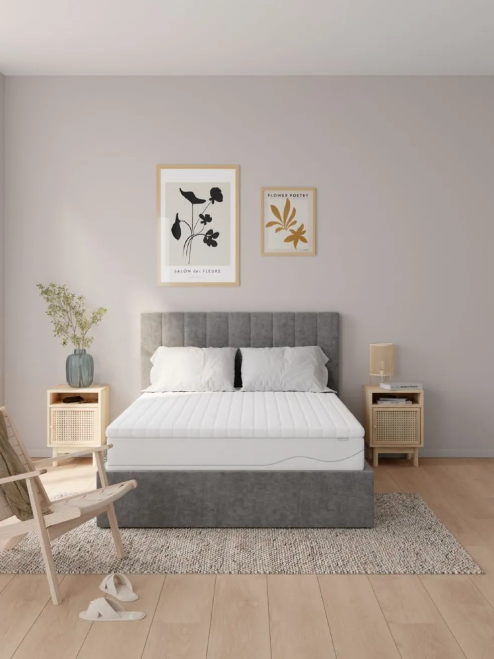 KJELLAPlusSurmatelas 140x190cm KJELLA