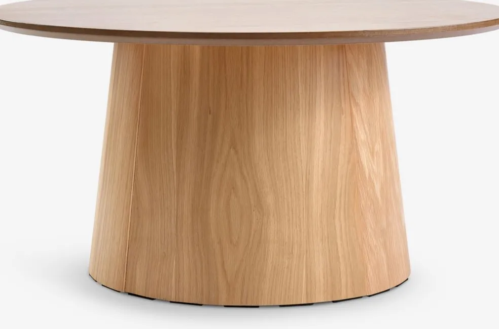 KLIPLEVTable basse KLIPLEV Ø80 coloris chêne naturel