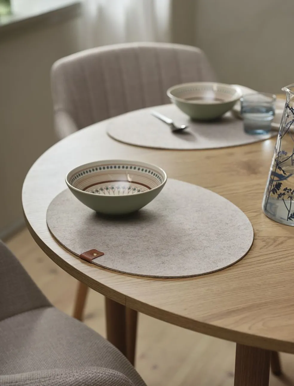 KNEGRASSet de table KNEGRAS 33x43 beige