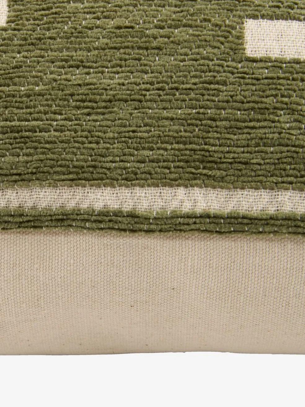 KROKUSCoussin KROKUS 40x60 chenille vert/beige