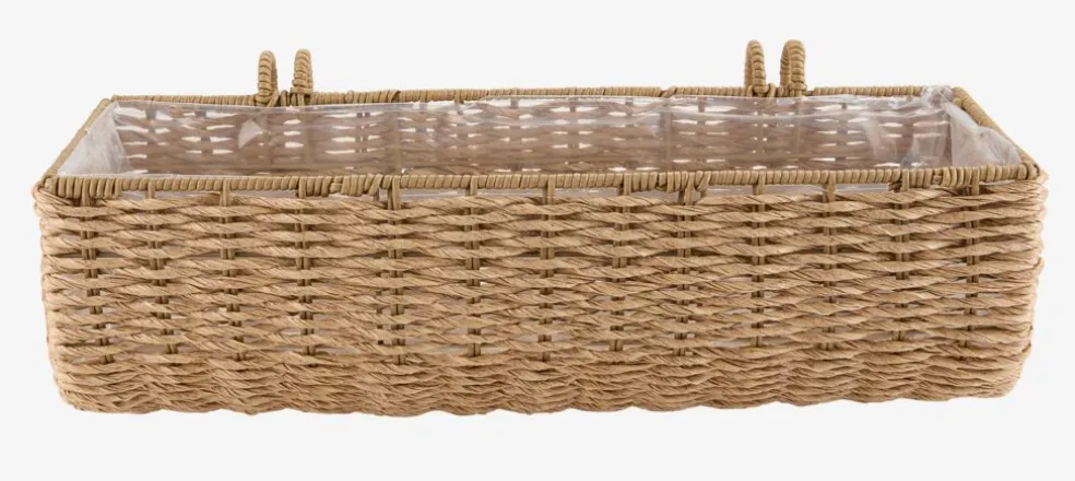 KUBBBalconnière KUBB l18xL50xH16 naturel