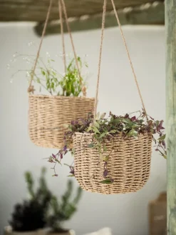 KUBBJardinière suspendue KUBB Ø24xH18 naturel