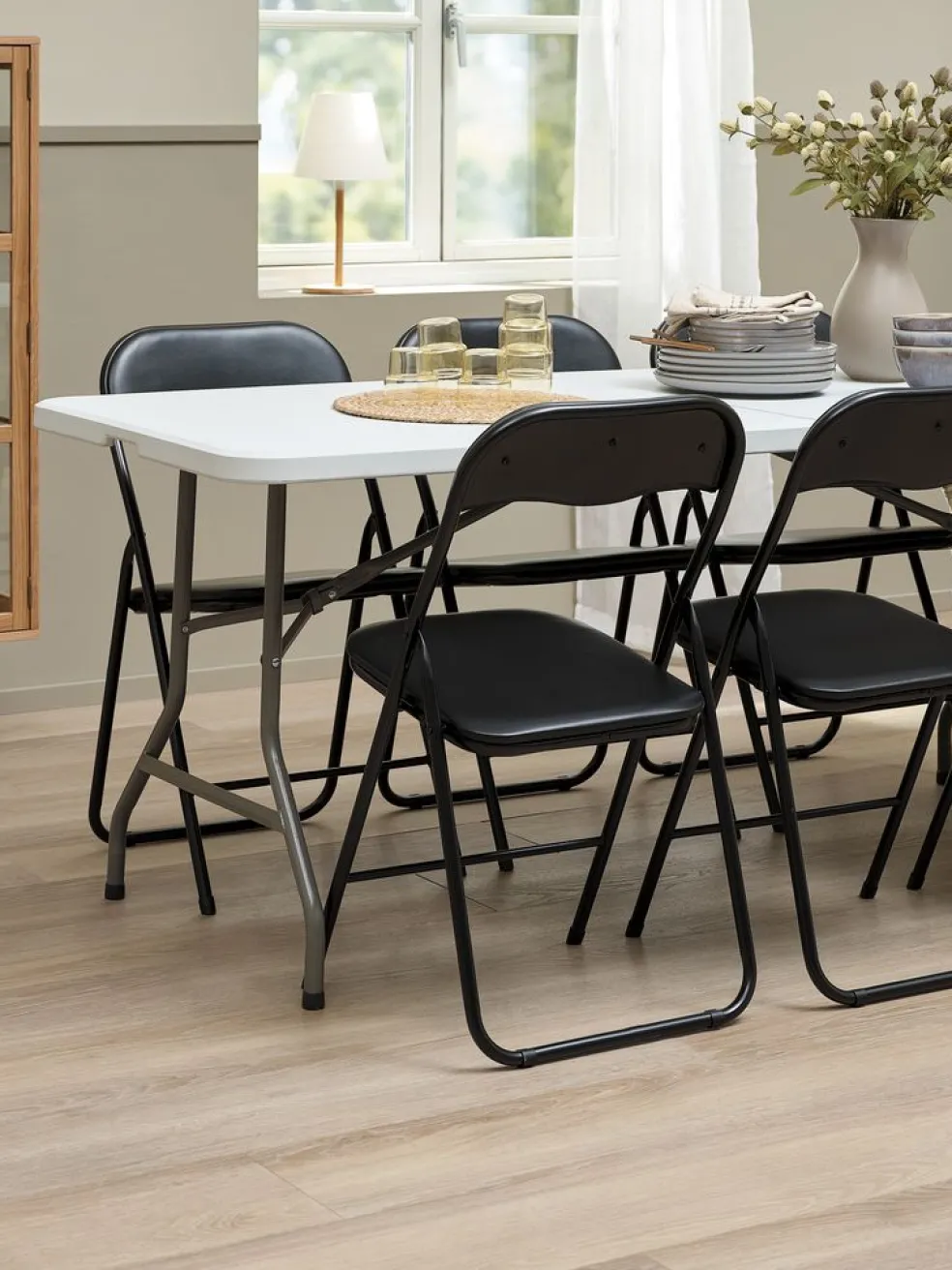 KULESKOGTable pliante KULESKOG l75xL180 blanc