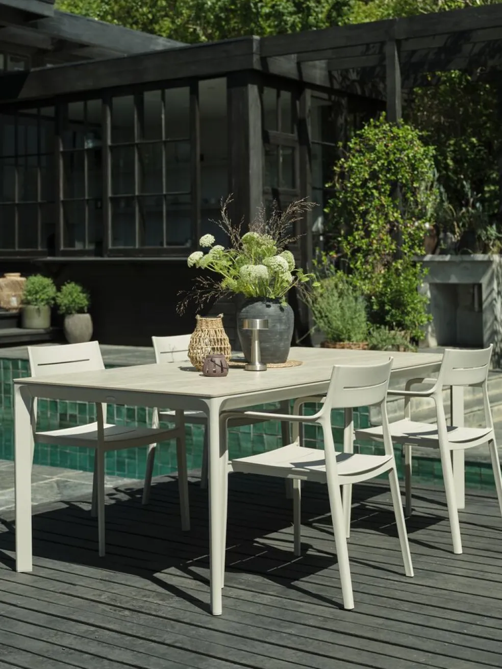 KUMLATable de jardin KUMLA l95xL200 beige
