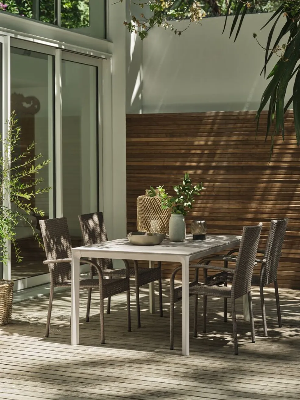 KUMLATable de jardin KUMLA l95xL150 beige