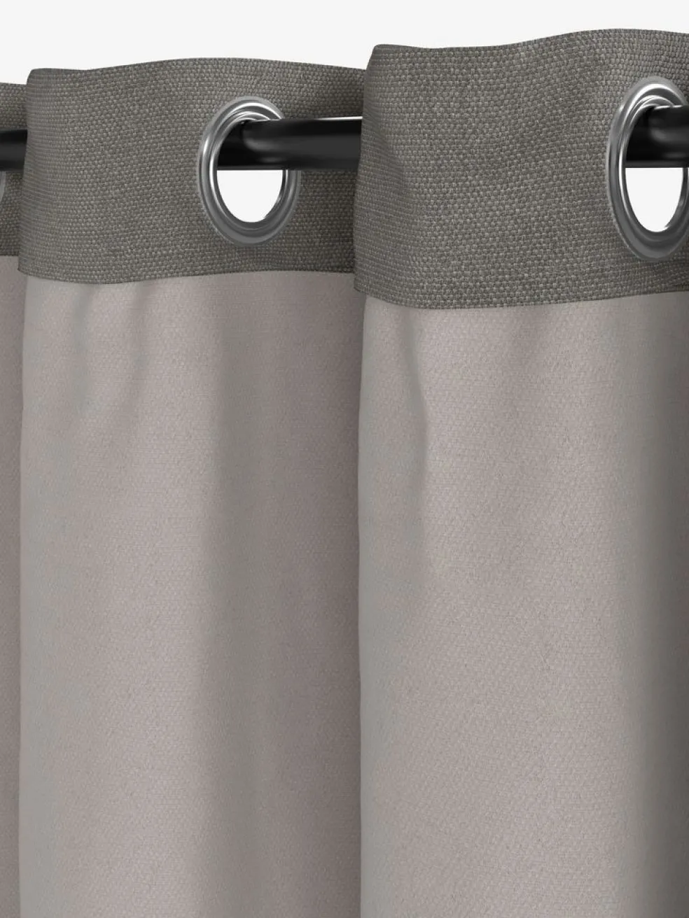 KVINGLARideau tamisant KVINGLA 1x140x245 gris chaud