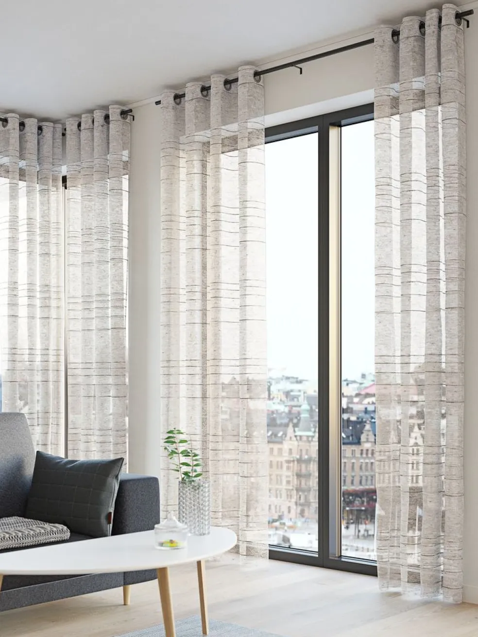 LANGELANDRideau LANGELAND 1x140x300 aspect lin beige
