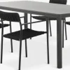 LANGET + TRILLEVALLENLANGET L207 table + 4 TRILLEVALLEN chaises noir