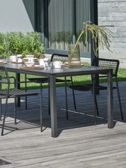 LANGETTable de jardin LANGET l95xL207 noir