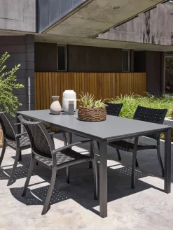 LANGETTable de jardin LANGET l95xL207 noir