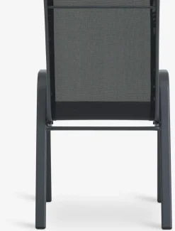 LEKNESChaise empilable LEKNES noir