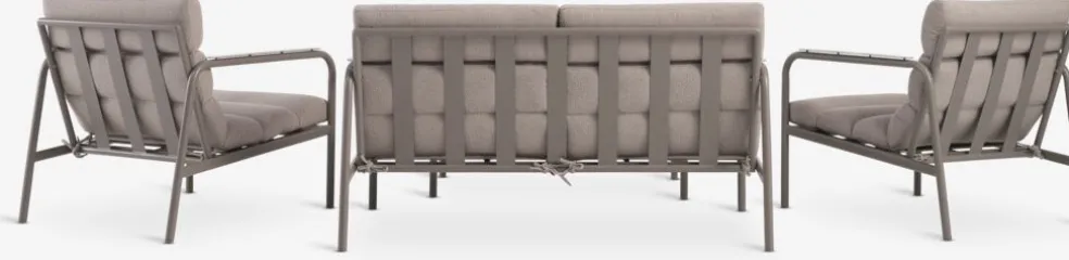 LILLESTROEMEnsemble lounge LILLESTROEM 4 personnes sable foncé