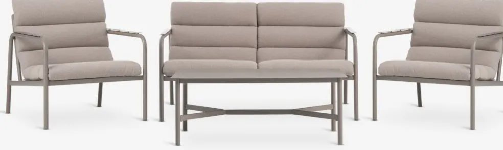 LILLESTROEMEnsemble lounge LILLESTROEM 4 personnes sable foncé
