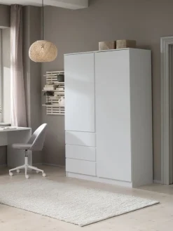 LIMFJORDENArmoire LIMFJORDEN 120x200 combi blanc