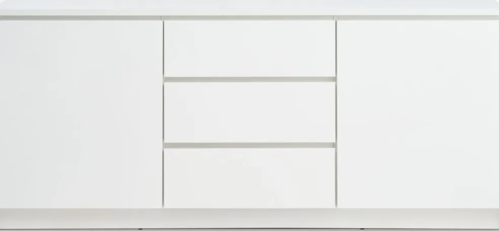 LIMFJORDENBuffet LIMFJORDEN 2 portes 3 tiroirs blanc