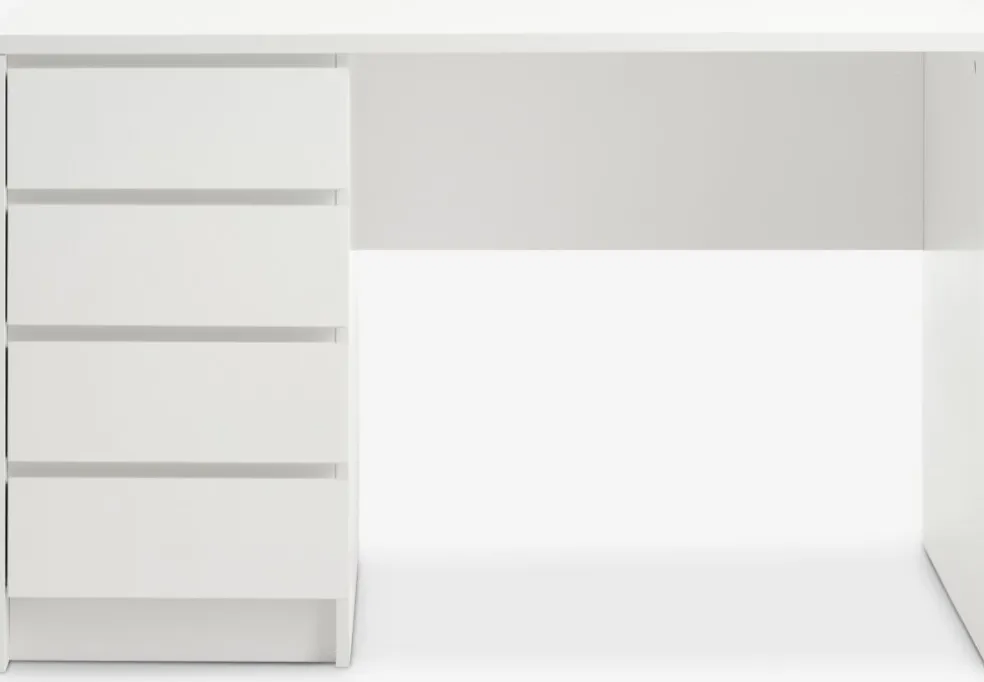 LIMFJORDENBureau LIMFJORDEN 60x120 4 tiroirs blanc