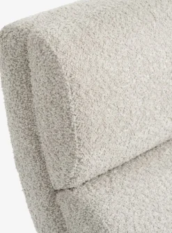 LINDELSEChaise longue d'intérieur LINDELSE tissu teddy beige/noir