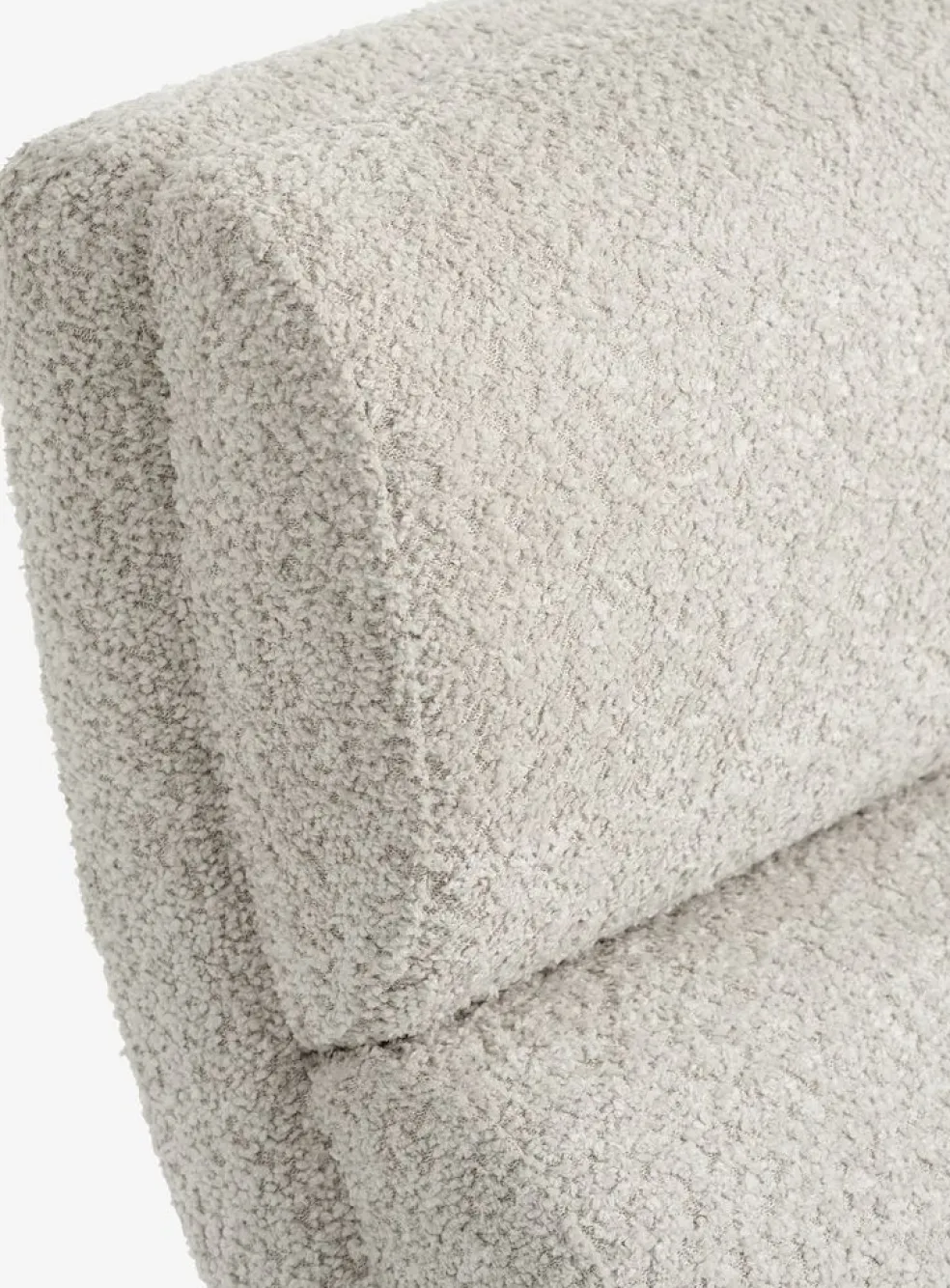 LINDELSEChaise longue d'intérieur LINDELSE tissu teddy beige/noir