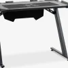 LINDHOLMGoldBureau gaming LINDHOLM a/LED et porte-gobelet noir
