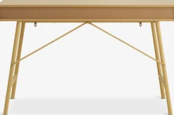 LINDVEDBureau LINDVED 48x120 2 tiroirs coloris chêne naturel