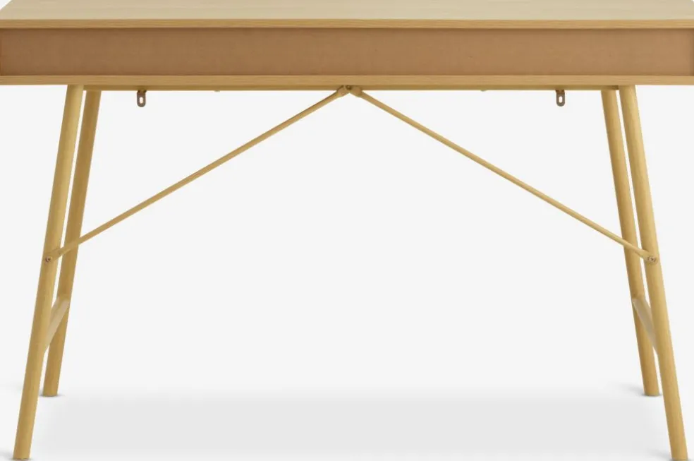 LINDVEDBureau LINDVED 48x120 2 tiroirs coloris chêne naturel