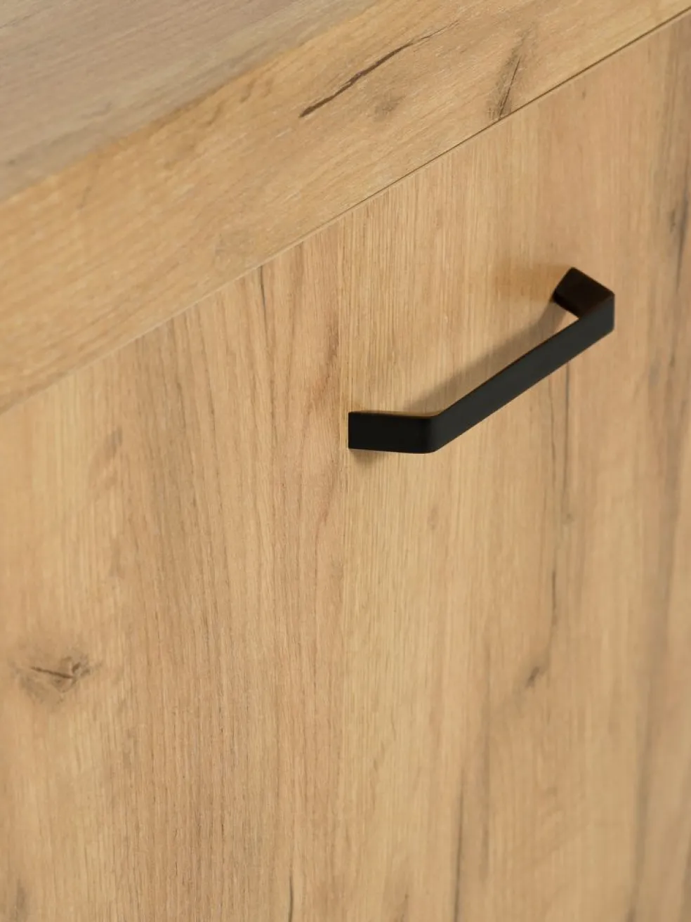 LINTRUPBuffet LINTRUP 1 porte 3 tiroirs coloris chêne naturel