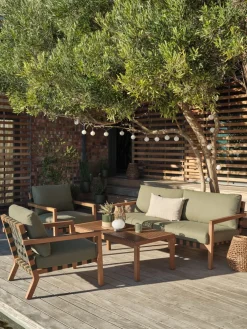 LITSBACKENEnsemble lounge LITSBACKEN 4,5 personnes eucalyptus