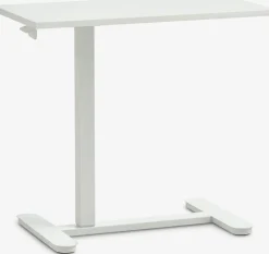 LUNDTOFTBureau à hauteur réglable a/vérin à gaz LUNDTOFT 40x70 blanc
