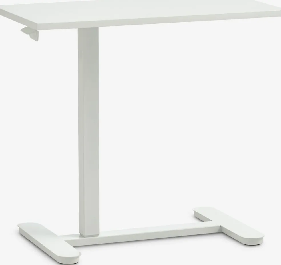 LUNDTOFTBureau à hauteur réglable a/vérin à gaz LUNDTOFT 40x70 blanc