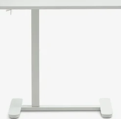 LUNDTOFTBureau à hauteur réglable a/vérin à gaz LUNDTOFT 40x70 blanc