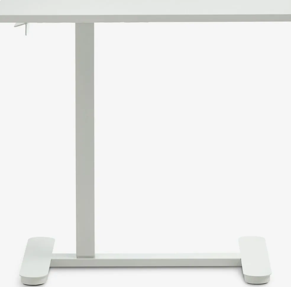 LUNDTOFTBureau à hauteur réglable a/vérin à gaz LUNDTOFT 40x70 blanc