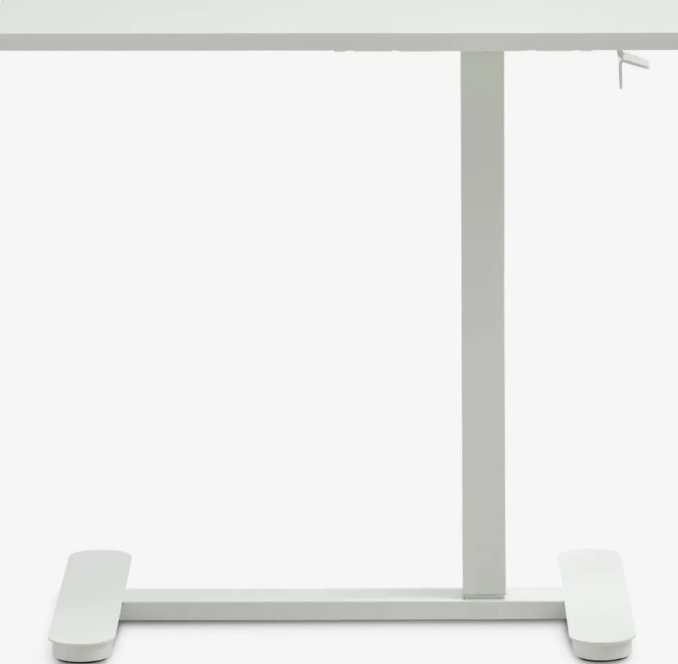 LUNDTOFTBureau à hauteur réglable a/vérin à gaz LUNDTOFT 40x70 blanc